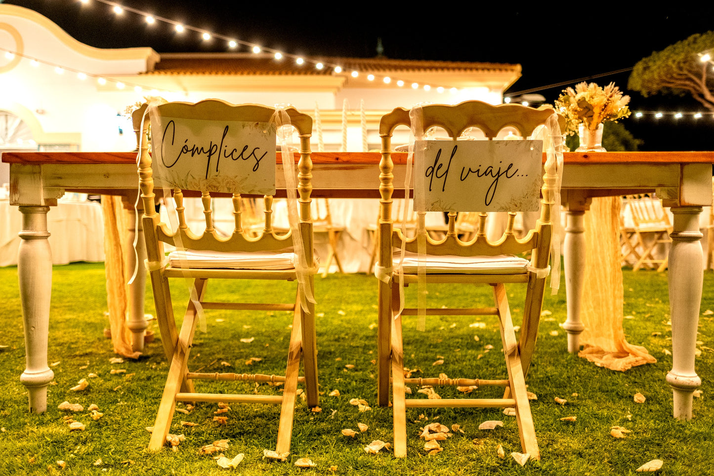 Carteles para Sillas de Boda